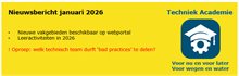 Nieuwsbericht Techniek Academie januari 2026