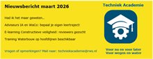 Nieuwsbericht Techniek Academie RWS maart 2026
