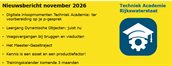 Nieuwsbericht Techniek Academie RWS november 2026